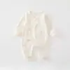 Los mamelucos para recién nacidos se pueden usar en todas las estaciones, hechos de algodón puro, ropa de Clase A para bebés niños y niñas recién nacidos, ropa estilo mariposa