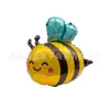 Globo de película de aluminio de abeja mariposa insecto nuevo transfronterizo decoración fiesta de cumpleaños infantil fiesta de abejas bola de película de aluminio