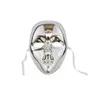 Máscara de Danza Callejera de Cara Completa Accesorios de Mascarada Belleza Galvanizada Fiesta Máscara Veneciana Portátil Brillante Danza Callejera