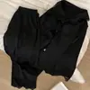 Pijama de Seda Hielo y Nieve para Mujer Primavera y Otoño 2025 Nuevo Verano Manga Larga Encaje Negro de Alta Calidad Conjunto de Ropa para el Hogar