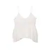 Para Comercio Exterior Europeo y Americano Transfronterizo Ropa de Mujer Aliexpress Más Vendido Verano Plisado Dobladillo Irregular Chifón Camisola