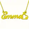 Collar Clásico en Forma de Corazón Más Vendido Transfronterizo Acero Inoxidable Personalizable Letra Inglesa Personalizada Colgante de Collar Sencillo