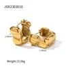 Para agradecer aos novos e antigos clientes, a Jieding oferece brincos versáteis para mulheres, estilo europeu e americano, aço inoxidável banhado a ouro 18k, atacado