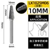 Cabezal de Rectificado de Acero de Tungsteno, Lima Rotatoria de Aleación Dura, Fresadora Cónica de Cúpula, Herramienta de Rectificado y Grabado de Metal, Patrón de Ranura Simple/Doble, Forma de L