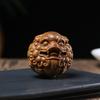 Bola de Salud de Madera Maciza de Sándalo Verde para Ancianos, Balón de Mano para Fitness, Madera Maciza, Tallado de Pixiu, Masaje de Acupuntura, Bola de Madera, Relajación y Juego