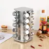 Amazon transfronterizo suit de botellas de condimento con base giratoria material de acero inoxidable con estante giratorio tarro de pimienta de cocina