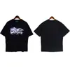 Suministro a Largo Plazo de Camisas Casuales Holgadas Unisex de Verano con Estampado de Letras en Gradiente Colorido de Marca de Moda para Hombre de Manga Corta