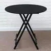 Mesa Redonda Plegable para Casa de Renta Apartamento Pequeño Mesa de Comedor para el Hogar Mesa Sencilla Portátil para Puesto al Aire Libre Se Puede Personalizar Según la Imagen