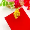 Anillo de Princesa Estilo Retro Anillo Chapado en Cobre Dorado Flor Grande Artesanía Antigua Anillo de Dedo Abierto Ajustable Tridimensional Joyería al por Mayor