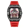 Nuevo Reloj de Barril para Comercio Exterior Transfronterizo Esfera Grande Guerrero Negro Luminoso Resistente al Agua Hueco Cuarzo Reloj de Hombre
