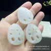 Colgante de Joyería para Orejas de Jade Verde Natural de Tianshan de Xinjiang, Colgante de Jade Lindo con Forma de Gato para Niñas, En Stock