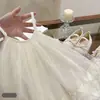Vestido de Malla Súper Hada Niña 2026 Vestido Princesa Pétalo Vestido Infantil Elegante Falda Abullonada