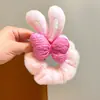 Diadema de Peluche Versátil con Orejas de Conejo para Otoño e Invierno para Niñas, Lazo para el Cabello Lindo, Goma para el Cabello, Accesorios para el Cabello de Bebé, Lazo para el Cabello