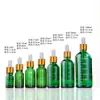 Botella de Vidrio Graduada Personalizada para Aceite Esencial, Botella Marrón a Prueba de Luz para Esencia, Botella Gotero, Botella de Relleno Cosmético de 30ml