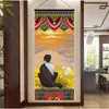 Tíbet Thangka Estatua de Buda Tela Colgante Tela de Pared Tela de Fondo Sala de Estar Pasillo Tapicería de Tela Decoración de Pared Pintura Colgante de Ópera del Tíbet