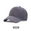 Boné de Baseball Liso de Veludo Cotelê Masculino Outono e Inverno Chapéu de Sol para Exterior Transfronteiriço Retrô Boné Bordado com Logo