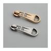 Cremallera metálica cabeza de cremallera aleación de zinc negro electroforesis tirador cabeza de tirador frontal usar tirar inverso cabeza de tirador bolsa deportiva mochila cabeza de tirador