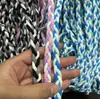 Lanyard trenzado de tres hebras para teléfono móvil, correa cruzada anti-pérdida, cordón multifuncional para exteriores, cuerda trenzada DIY en stock