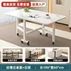 Mesa de comedor plegable para apartamentos pequeños, mesa rectangular multifuncional simple para viviendas de alquiler, plegable y portátil