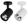 Focos LED de superficie para tiendas de ropa comerciales, focos de una lámpara para pared de fondo de tienda, focos LED COB pequeños ultra brillantes de montaje en techo para el hogar