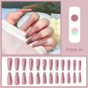Esmalte de uñas exclusivo transfronterizo Parche de uña postiza de cuadros con pedrería Día de San Valentín ventas directas de fábrica de esmalte de uñas