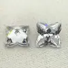 Pedras de zircônia de trevo de quatro folhas com cantos afiados 3-12mm flor de quatro folhas zircônia branca pedras soltas acessórios em estoque atacado