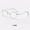 Novos Óculos Anti Luz Azul Atacado Transfronteiriço Lentes Planas Versátil Feminino Retrô Poligonal Masculino Armação de Metal Tendência Rosto Limpo