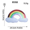 Nuevo Parche Bordado Popular de Nube Arcoíris con Lentejuelas para Ropa Infantil y Decoración de Bolsos DIY, Pedido Pequeño Entrega Rápida en Stock
