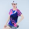 Roupas Esportivas de Seda de Gelo de Secagem Rápida Femininas Verão Outdoor Corrida Fitness Camiseta de Manga Meia Mão Top de Manga Curta Respirável Solto