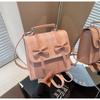 Mochila de Color Sólido Estilo Universitario para Viajar al Extranjero para Mujer 2026 Nuevo Bolso de Mano de Moda con Lazo Bolso de Hombro Cruzado