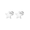 Verano 2022 S999 clavo para hueso de la oreja de estrella hebilla de tornillo femenina pendientes de estrella estrella de cinco puntas tapón de oído gratis creación de moda