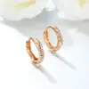 Pendientes Redondos Geométricos Estilo Retro Xuping Aleación de Cobre Simple Chapado en Color 18K Pendientes de Aro Rusos Venta al por Mayor para Mujeres
