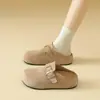 Zapatos de estilo retro Queen con plataforma gruesa para mujer 2025 Nuevo Otoño Antideslizantes Versátiles Elevadores de Altura Zapatillas de Punta Cerrada