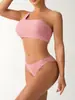 Traje de baño Nuevo Estilo 2026 para Mujer, Sexy Europeo y Americano de Tres Puntos Espalda Descubierta Estilo Chanel Estilo Ins Traje de Baño Bikini