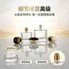 Nueva botella de perfume ovalada de 30 ml con un práctico diseño de clip, perfecta para viajar; una botella de spray de perfume de vidrio transparente con un dispensador de bomba