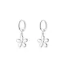Pendientes de Aro Lisos, Pendientes de Botón de Diseño de Moda Estilo Francés con Aguja de Plata S925, Pendientes de Flor, Pendientes de Gama Alta