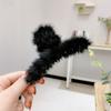 Presilha de Cabelo de Pelúcia para a Parte de Trás da Cabeça, Presilha de Garra de Cabelo da Moda, Presilha Tubarão, Acessório de Cabelo, Item Quente Estilo Coreano