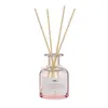 Aromaterapia Não Inflamável Transparente Garrafa Barriga Pequena Óleo Essencial para Interior Casa Decorações Domésticas Freshener de Ar Aromaterapia de Rattan
