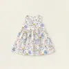 Vestido sem mangas para meninas 2026 Verão Novo Saia infantil Vestido colete para bebês Vestido de princesa Em estoque Atacado