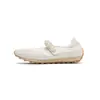 Tênis de Balé com Velcro e Contas de Design Francês 5cm para Mulheres, Novo Estilo Esportivo para o Início da Primavera, Sapatos Mary Jane Baixos