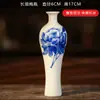 Nuevo Estilo Zen Chino Jarrón Pequeño Juego de Té Adornos de Escritorio Jarrón de Jade Arreglo Floral Cerámica Decoración del Hogar Sentido Medieval de Alta Gama