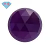 Huagang Gems Placa Triangular Redonda de Fondo Plano #167 Nano Corte Rosa Cara de Anillo Piedra Suelta