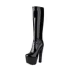 Botas de moda de tacón alto para mujer, estilo europeo y americano, para discoteca, talla grande, caña alta Z33-25