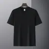 Venda Quente Transfronteiriça Verão 7A Camiseta Gola Careca Antibacteriana Solona Camiseta Algodão Puro Roupas de Grupo Roupas de Classe Roupas de Trabalho