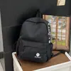 Mochila Bordada Simples Nova 2026 para Homens e Mulheres, Mochila Escolar Estudantil de Alto Estilo Inspirada no Instagram, Mochila de Grande Capacidade
