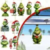 Adorno Navideño del Grinch Decoración para Árbol de Navidad Suministros para Arreglos Festivos Colgante Acrílico Adorno Colgante Navideño para el Hogar