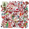 50 novos adesivos de decoração de Natal Papai Noel grafite para mala notebook adesivos à prova d'água
