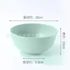 Bol grande de paja de trigo de 20 cm, bol para fideos instantáneos, bol para ramen, dormitorio de estudiante, resistente a caídas, plástico PP para el hogar, bol para sopa, bol para fideos de arroz