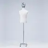 Maniquí de Cabeza Electrochapada de Medio Cuerpo para Tienda de Ropa Soporte de Exhibición Estilo Coreano Maniquí para Escaparate Maniquí de Tienda de Ropa para Hombre