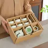 Juego de Té Horno Ding Regalo de Actividad Kung Fu Juego Completo de Té Caja de Regalo Juego de Regalo Cerámica para el Hogar Juego de Té